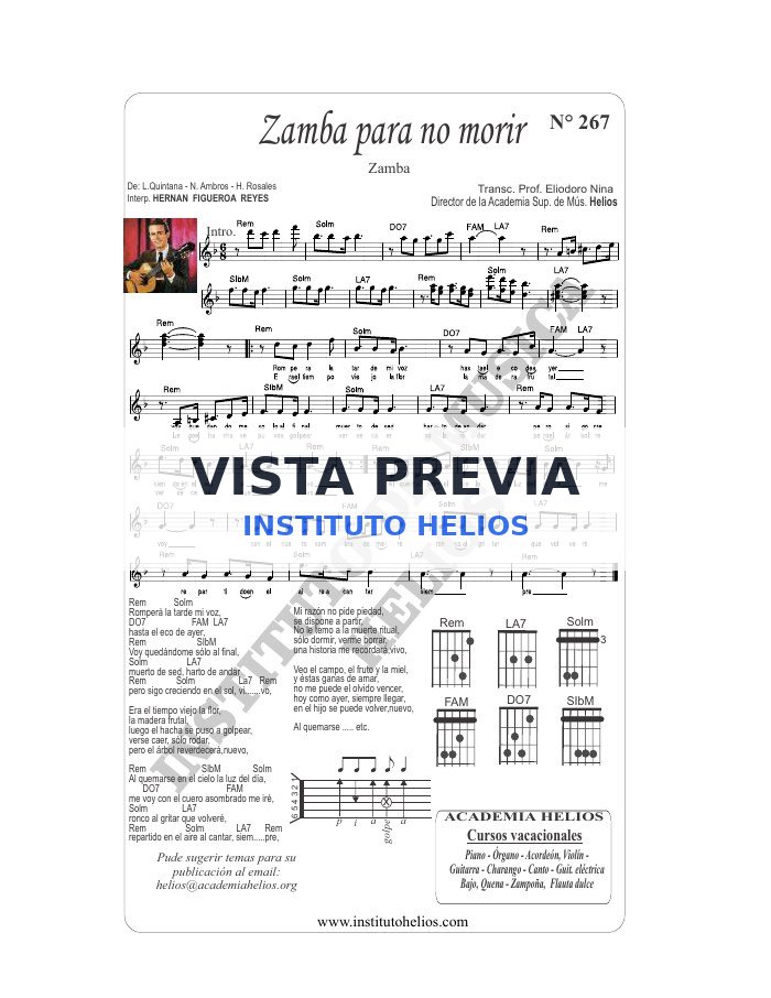 Vista previa de Zamba para no morir